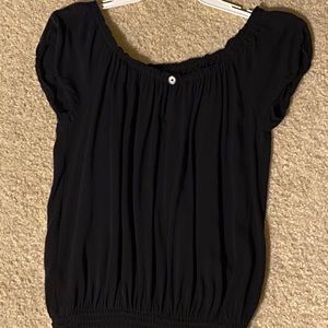 NWOT Guess Gathered Waist Shirt Sleeved Shirt